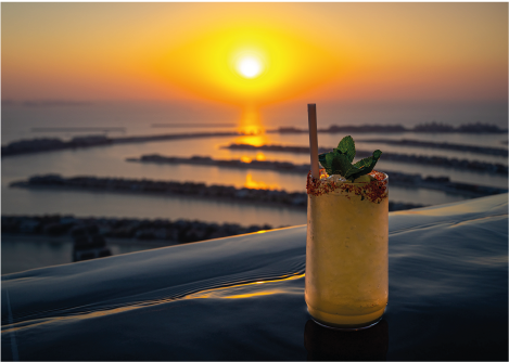 Sip on Delicious Cocktails during Sunset Hour